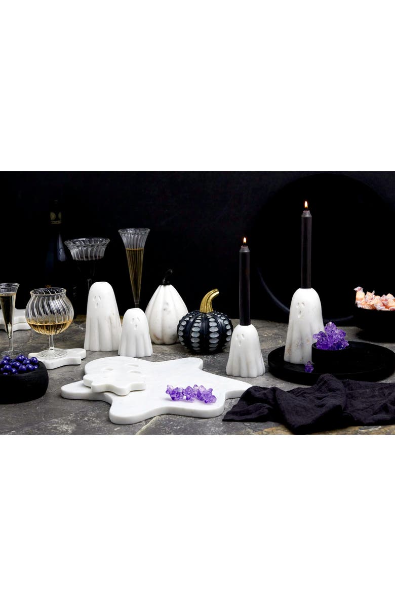 Be Home White Marble Pumpkin, Alternate, color, White