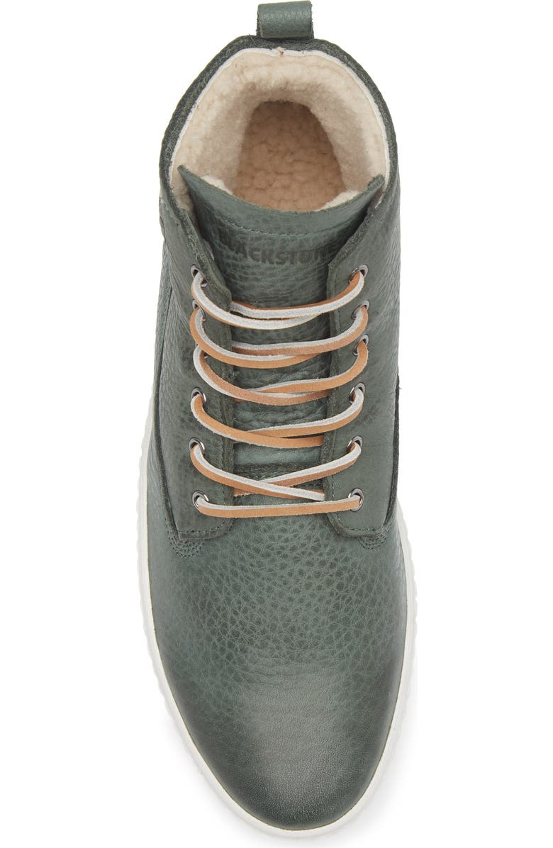 Blackstone Padded Genuine Shearling Lined High Top Sneaker, Alternate, color, Rosin