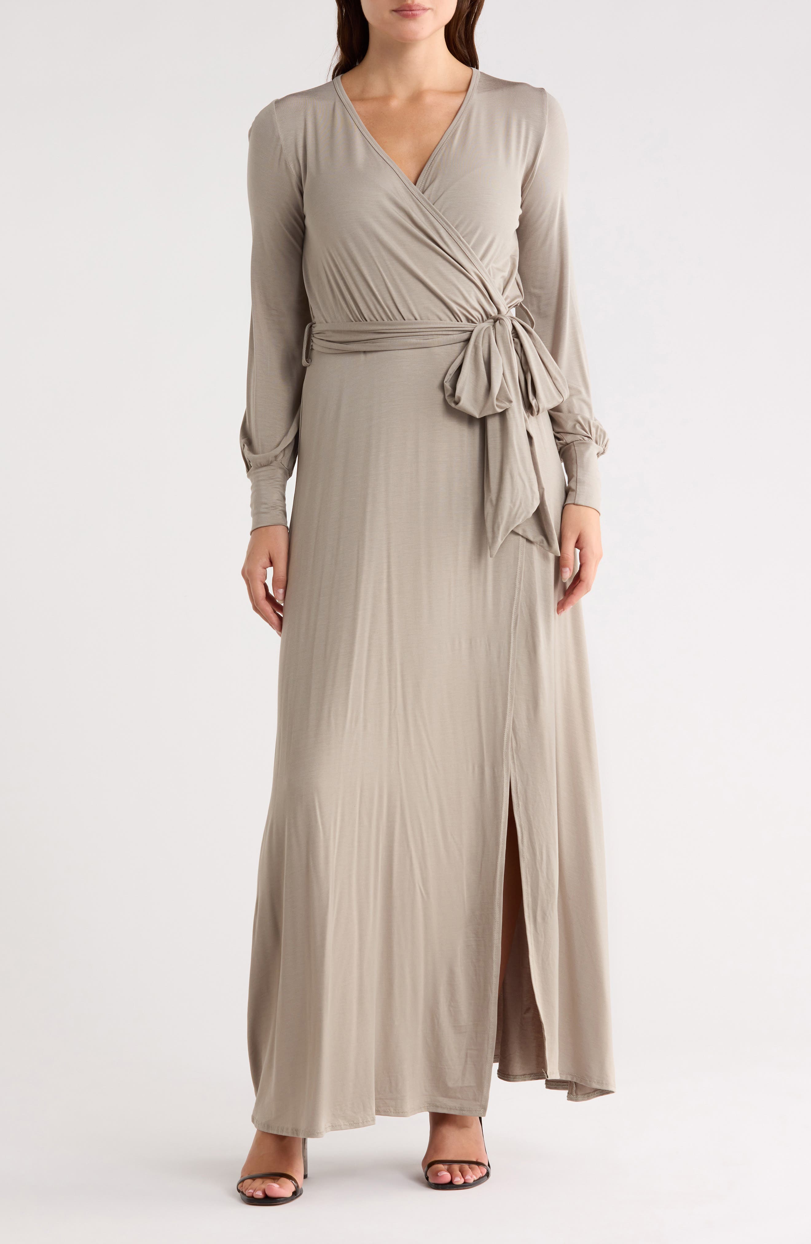 Long Sleeve Empire Waist Maxi Dress