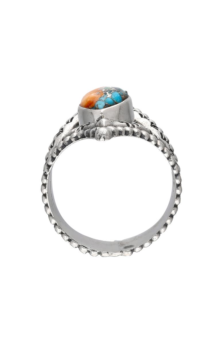 YS GEMS Oyster Copper Turquoise Beaded Ring, Alternate, color, Orange
