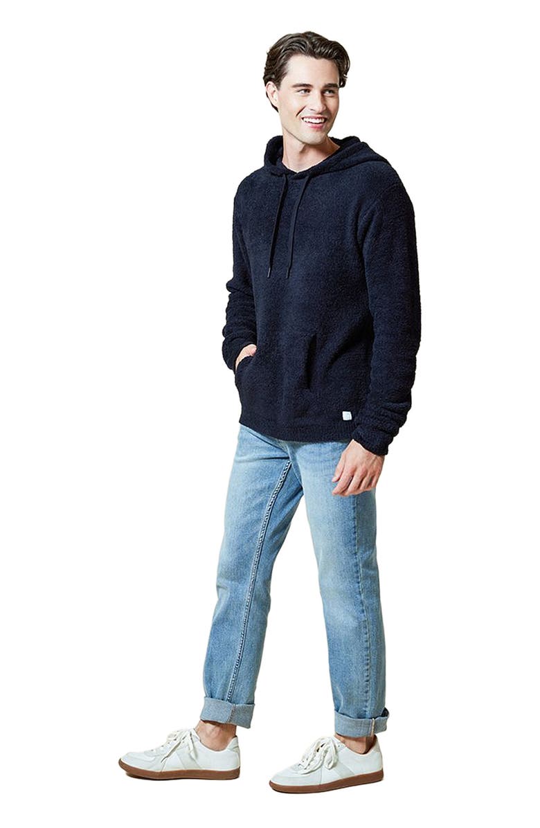 Softies Ultra-Soft Men's Marshmallow Hooded Sweatshirt, Alternate, color, Black