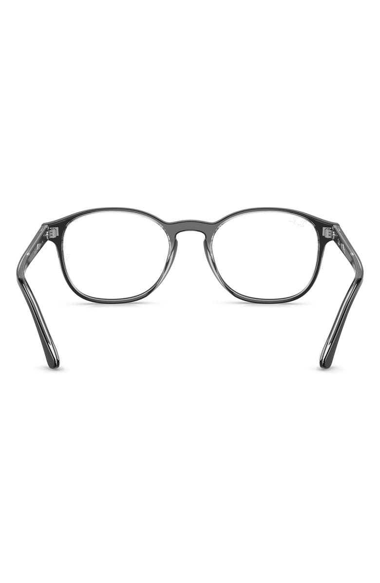 Ray-Ban 50mm Phantos Optical Glasses, Alternate, color, Trans Black