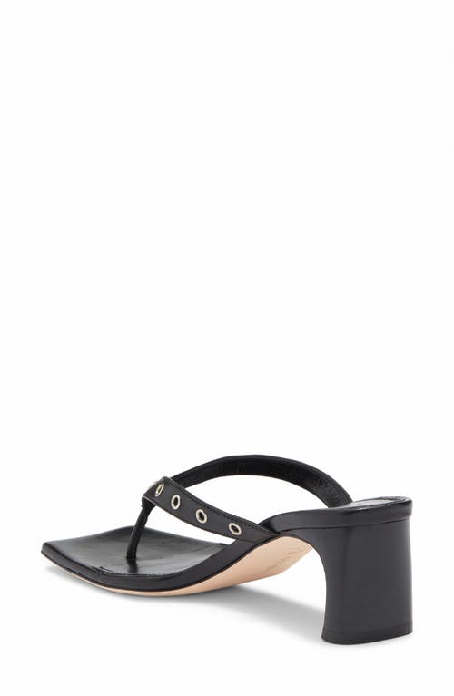 Aeyde Riva Grommet Sandal In Black