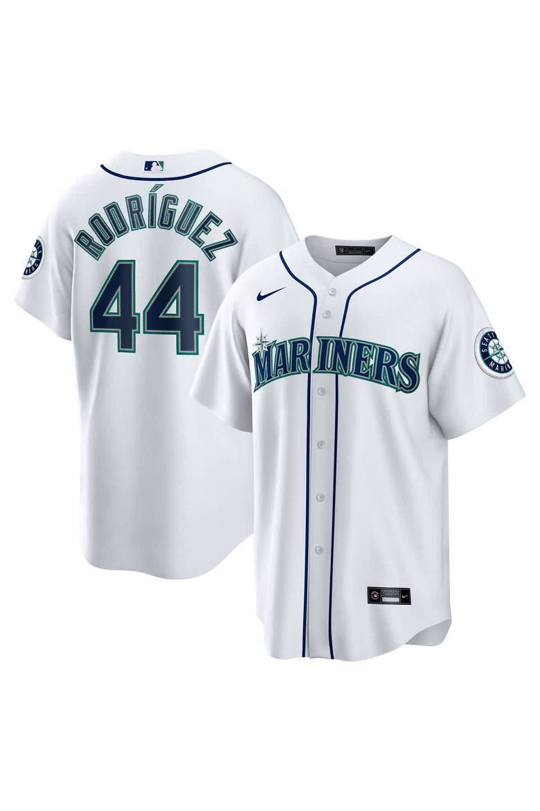 Men's Nike Julio Rodríguez White Seattle Mariners Home Replica Jersey, Main, color, White