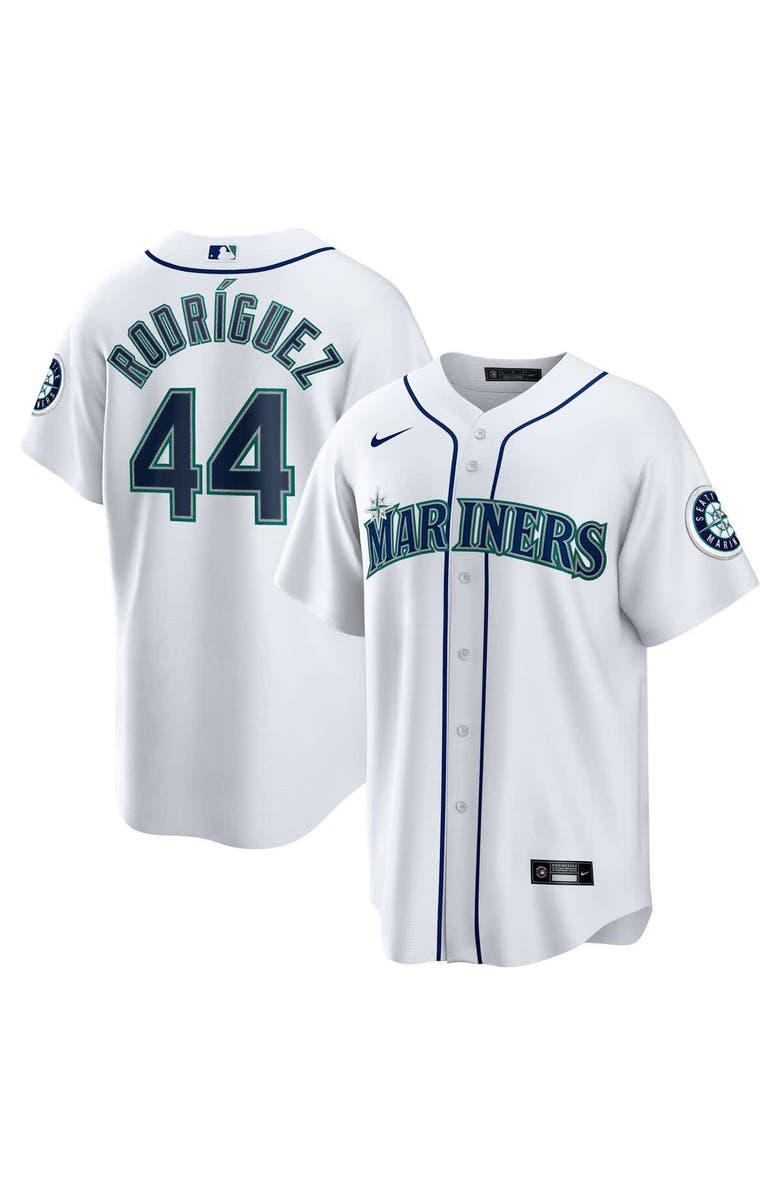 Nike Men's Nike Julio Rodríguez White Seattle Mariners Home Replica Jersey, Main, color, White