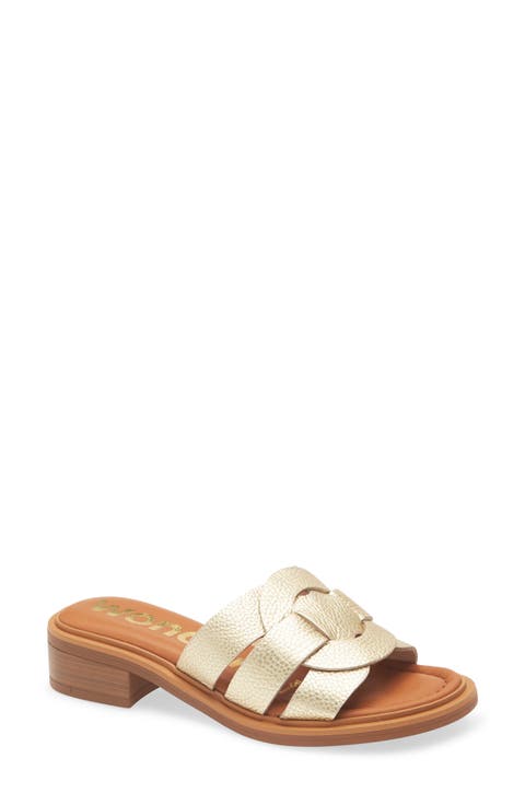 Leather Slide Sandal (Women)