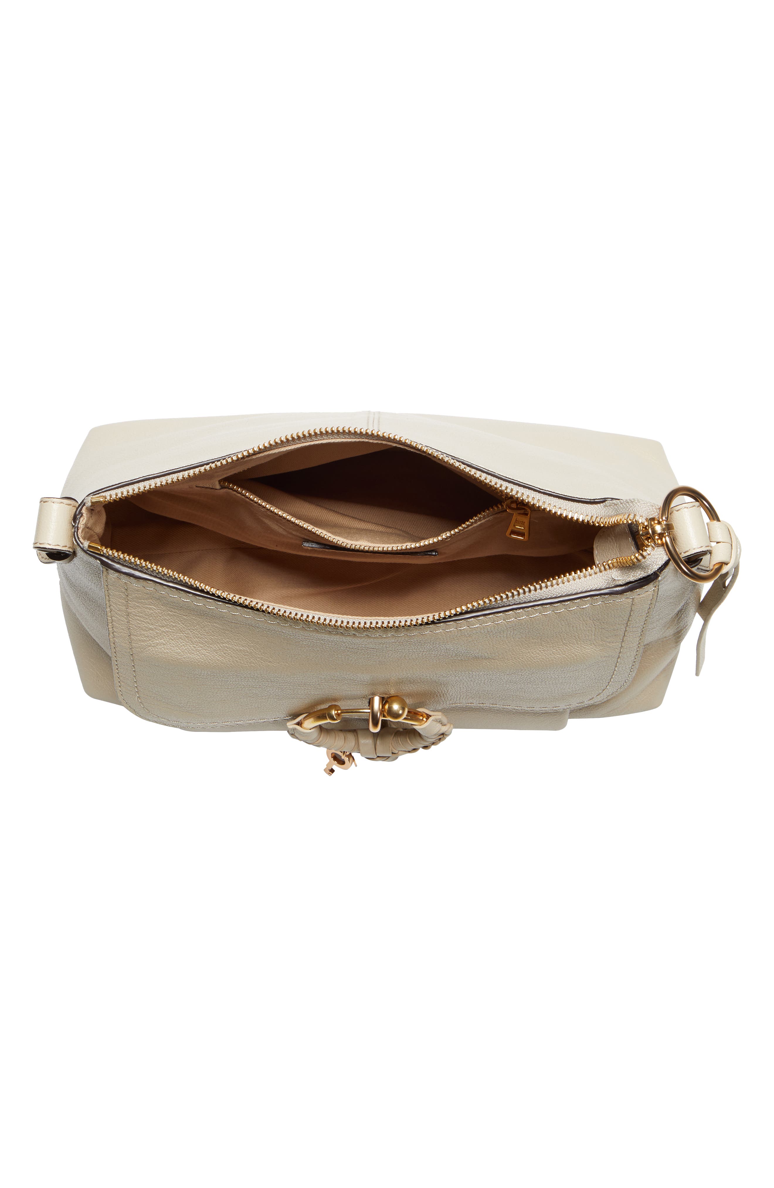 Small Joan Leather Shoulder Bag, Alternate, color, CEMENT BEIGE