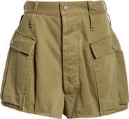 R13 Bubble Cotton Twill Cargo Shorts