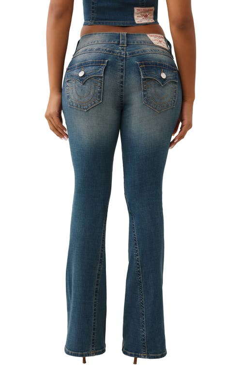 True Religion Joey Low Rise Twisted Seam Flare Leg Jeans In Multi