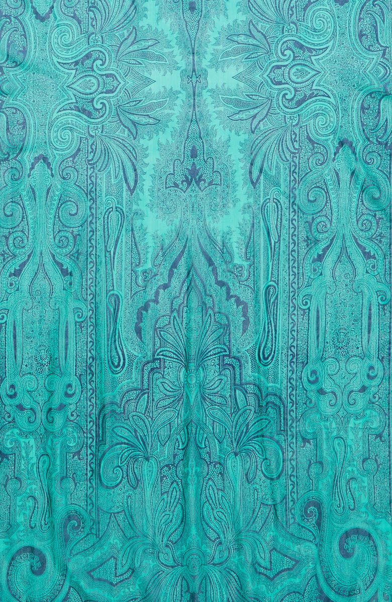 Etro Delhy Floral Silk Scarf, Alternate, color, 