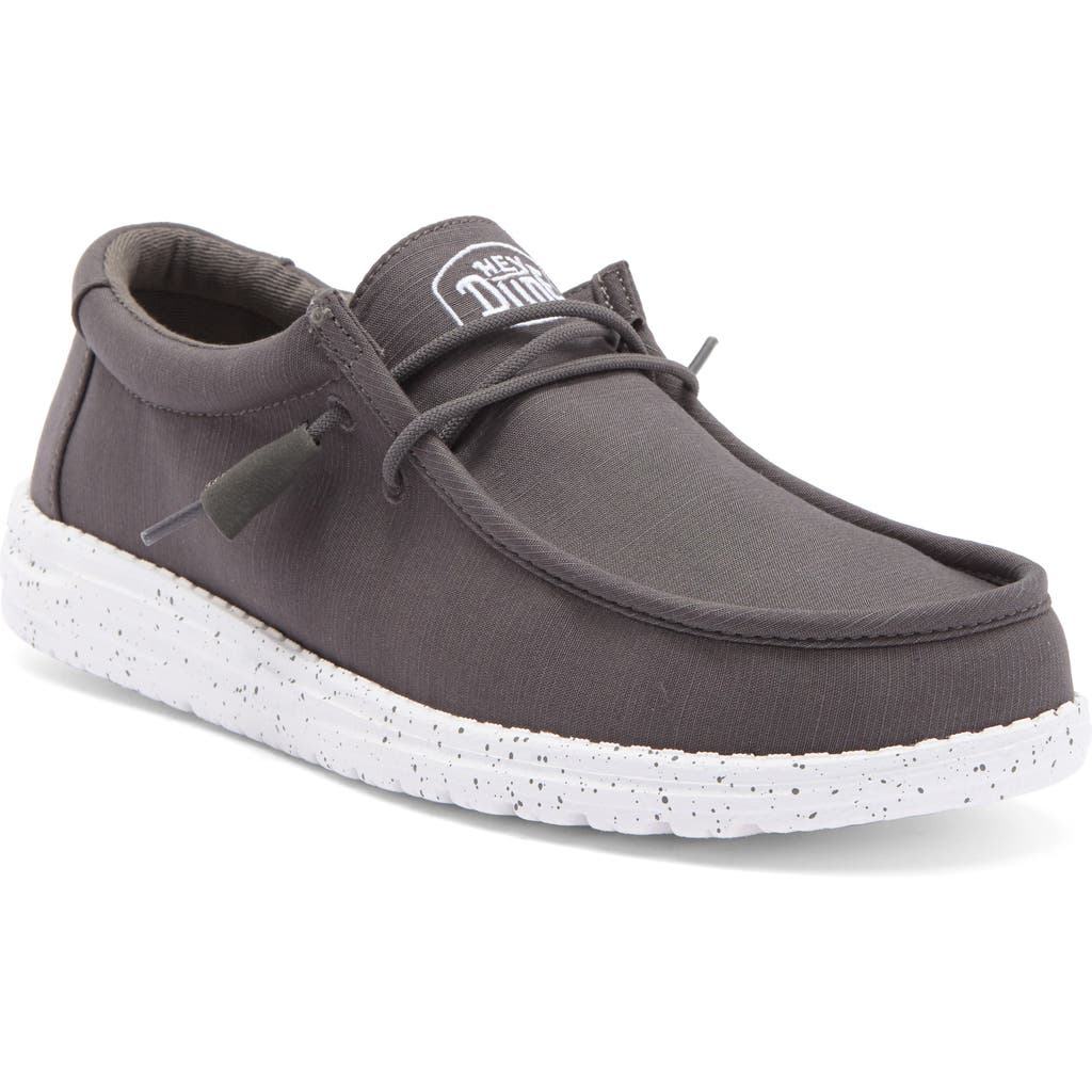 Hey Dude Wally Slub Canvas Slip-on Shoe
