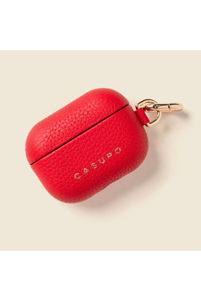 Airpod Case with Ring, Main, color, Red