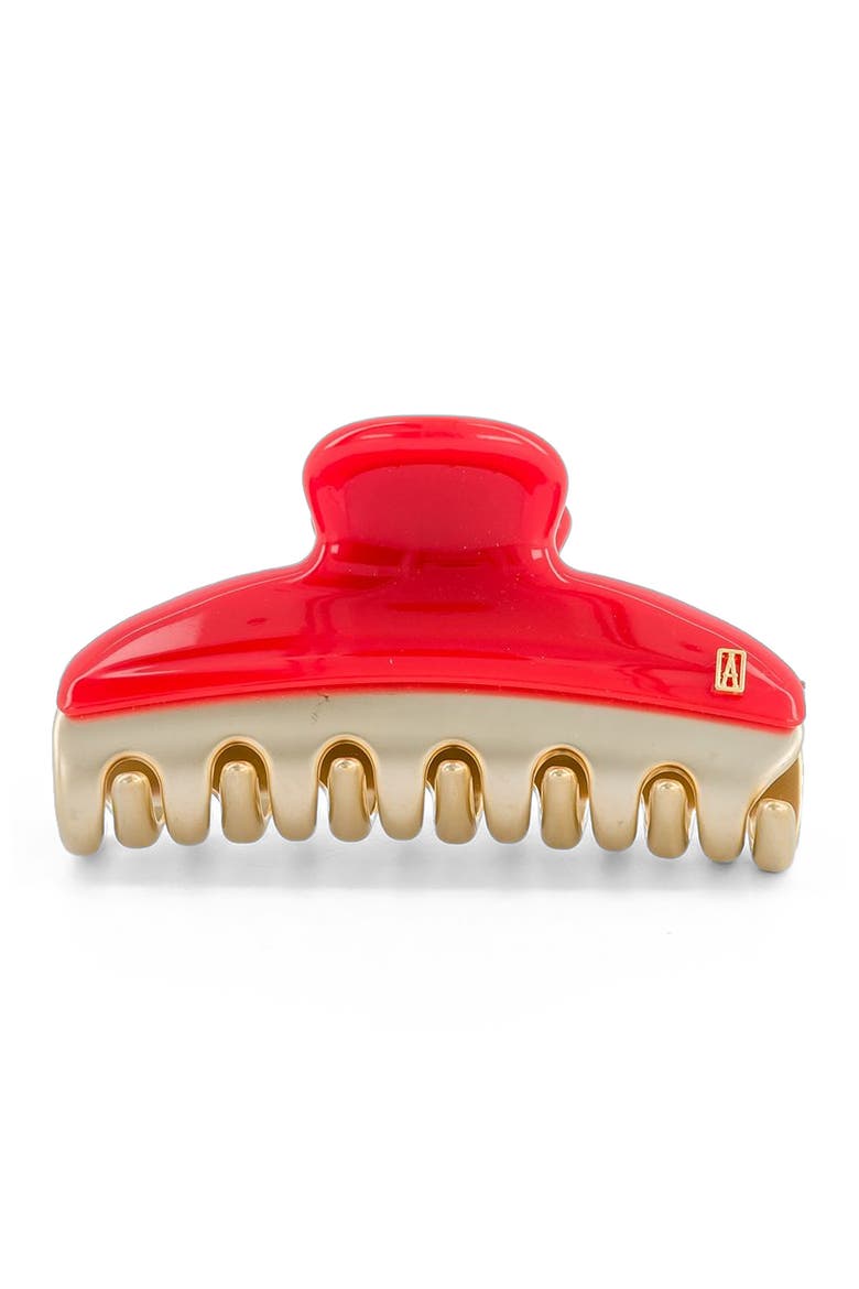 Vendome Hair Claw Clip, Main, color, Red