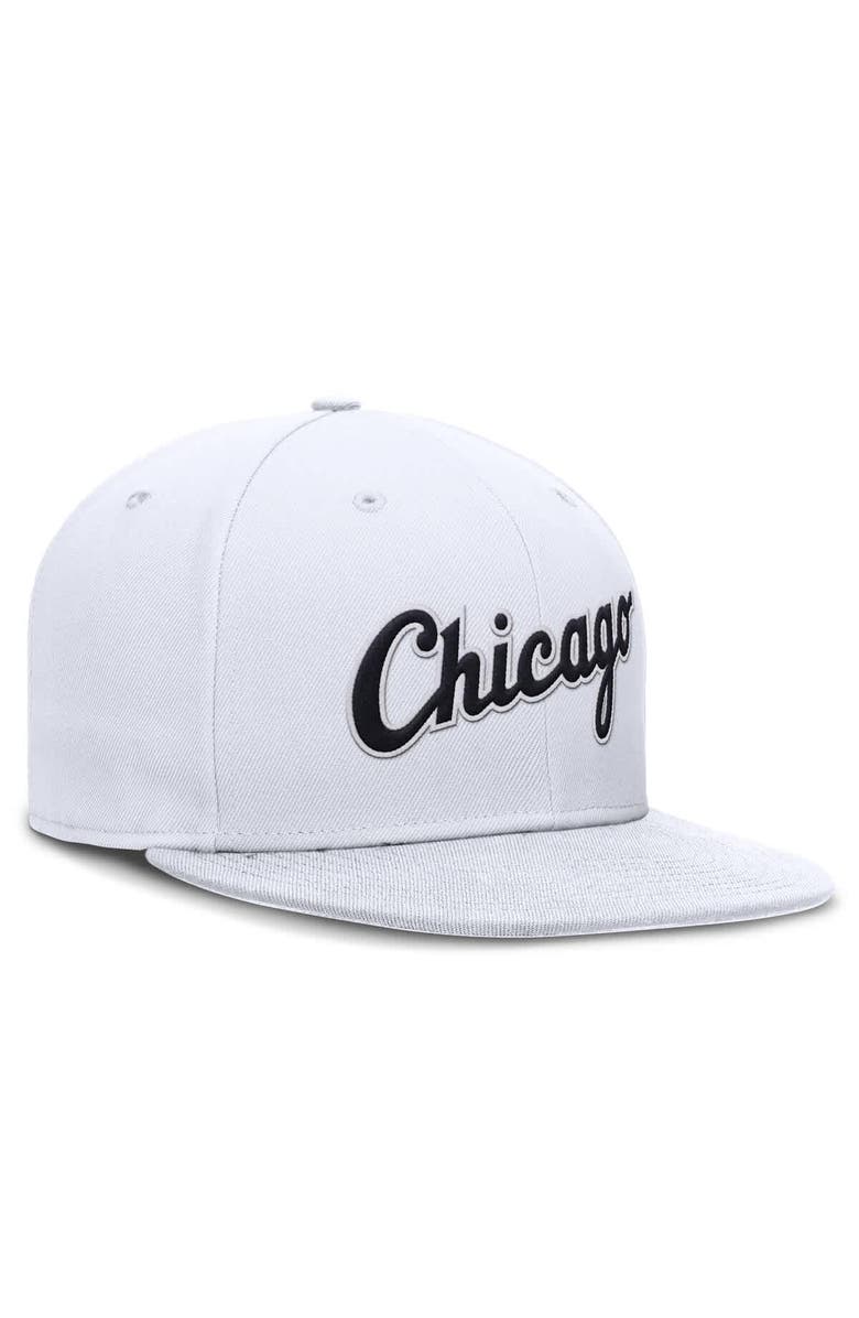 Nike Men's Nike White Chicago White Sox True Performance Fitted Hat, Alternate, color, White