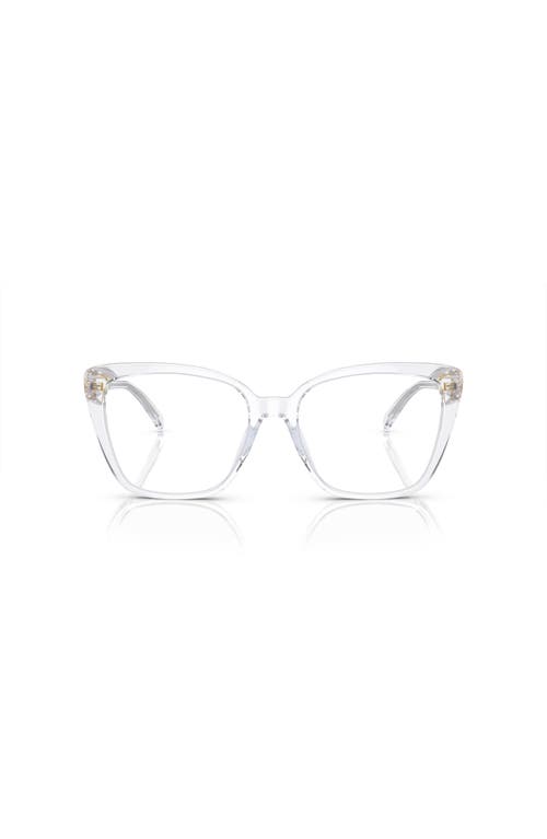 Michael Kors 53mm Square Optical Glasses In Transparent