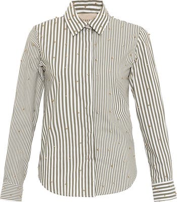 Echo Mix Stripe Pearly Shirt