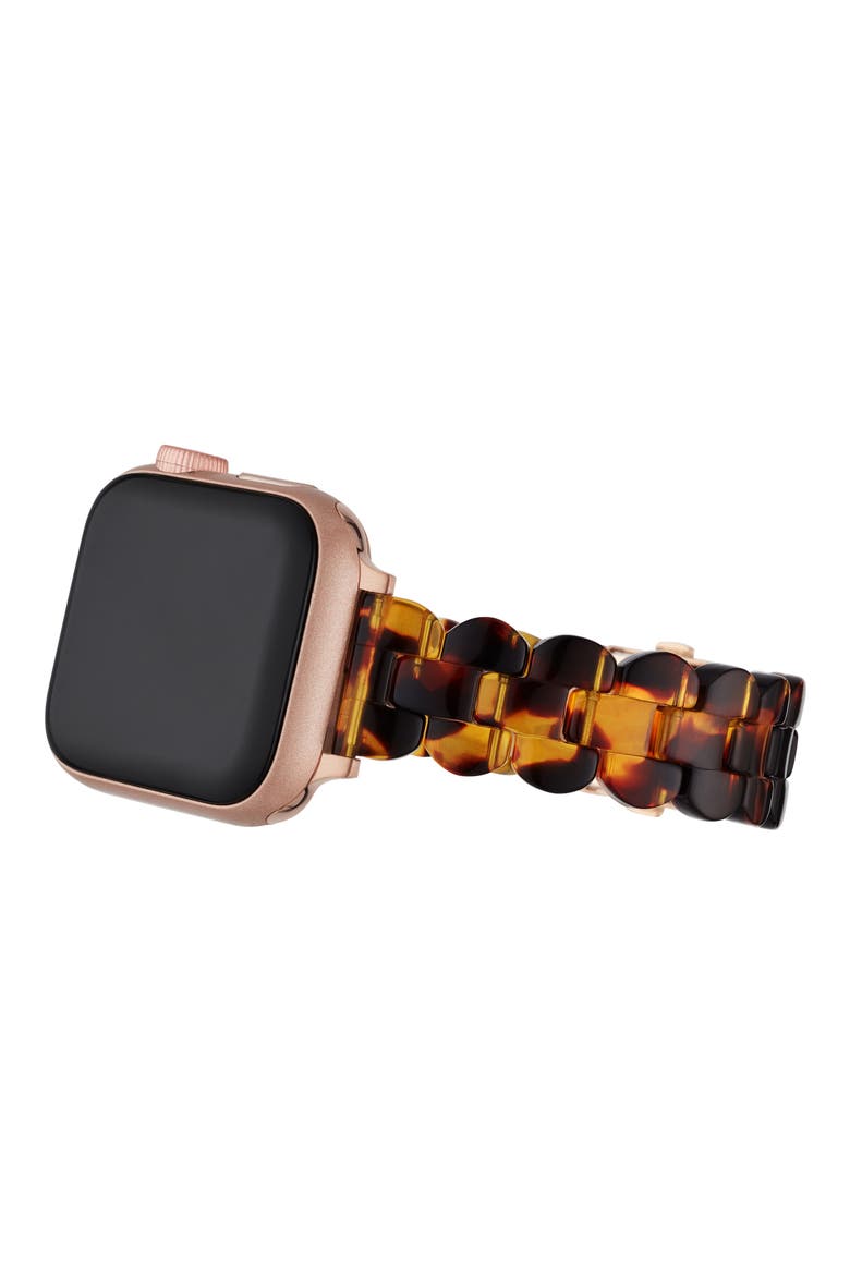 acetate 16mm Apple Watch® bracelet watchband, Alternate, color, TORTOISE