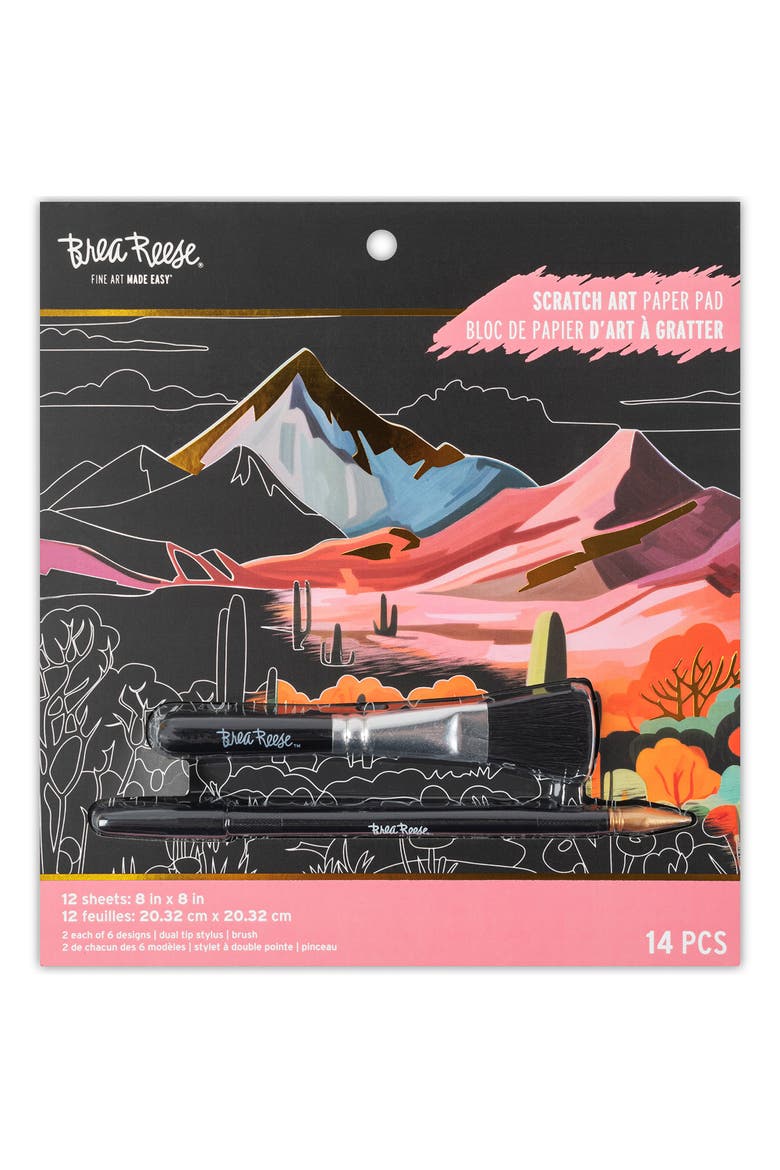 Scratch Art Paper Pad, Landscape Destinations, Main, color, Multicolored