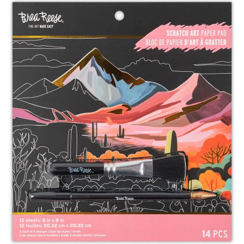 Scratch Art Paper Pad, Landscape Destinations