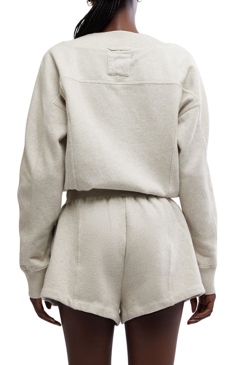 Free People FP Movement Intercept Romper, Alternate, color, Heather Grey