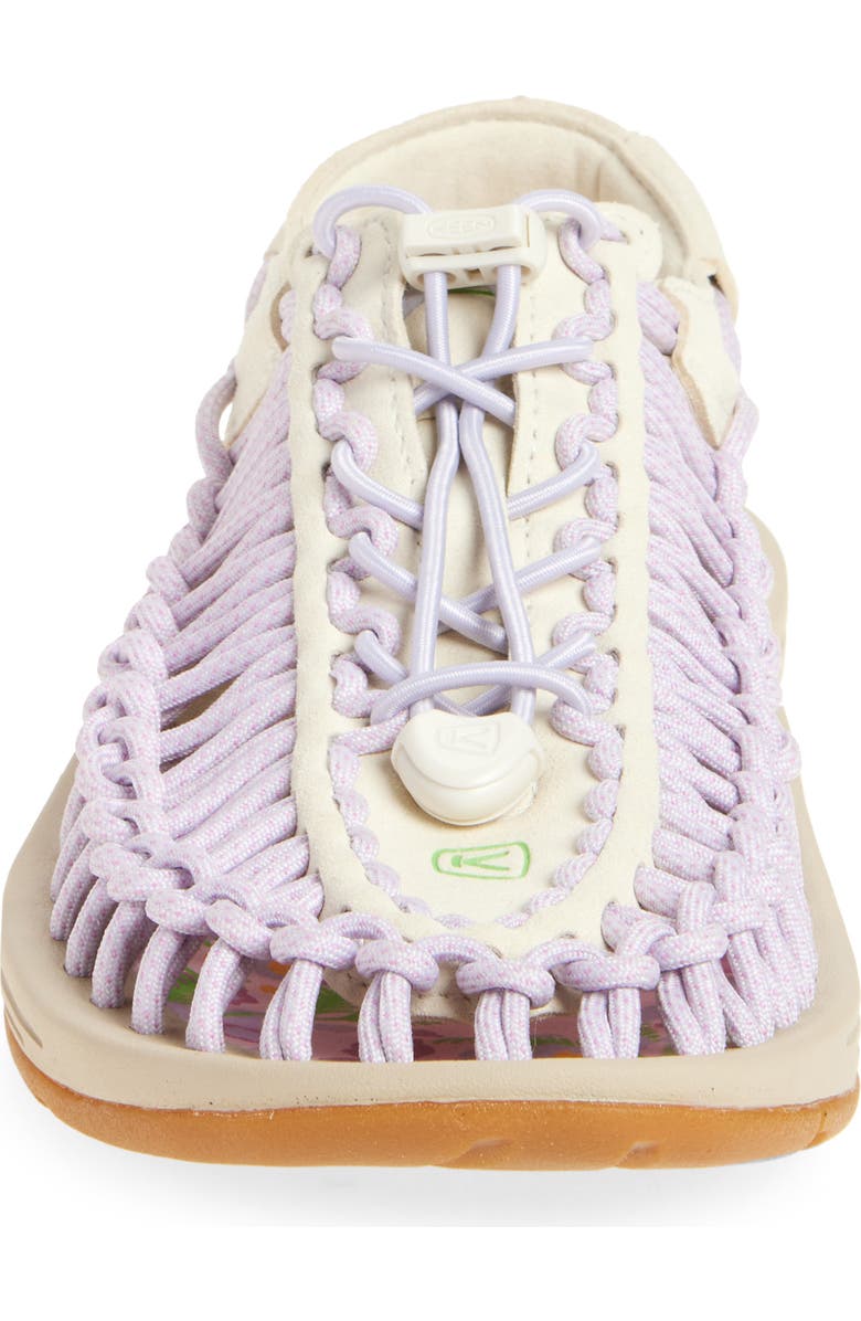 KEEN 'Uneek' Sandal, Alternate, color, Purple/ Mimosa 3