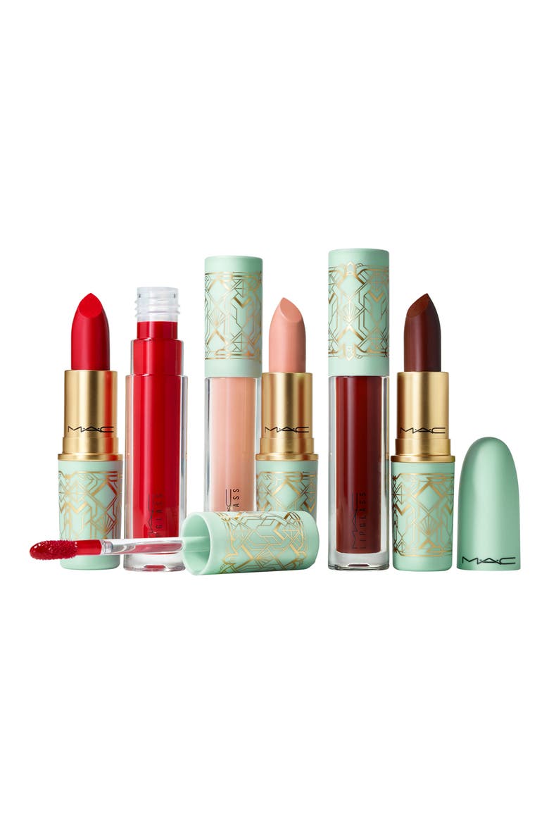 Hollywood Secrets Lip Vault Lipstick & Lip Gloss Set $108 Value, Main, color, NO COLOR