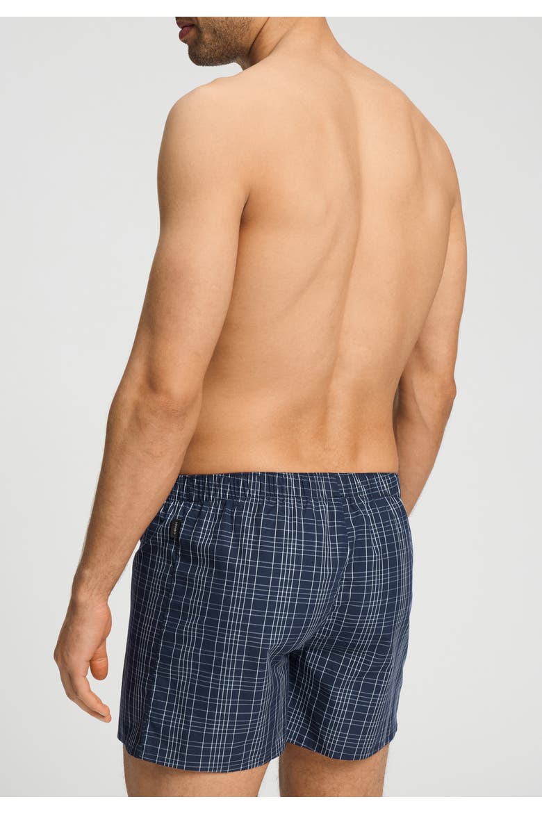 Fancy Woven Cotton Boxer, Alternate, color, Checked Blue