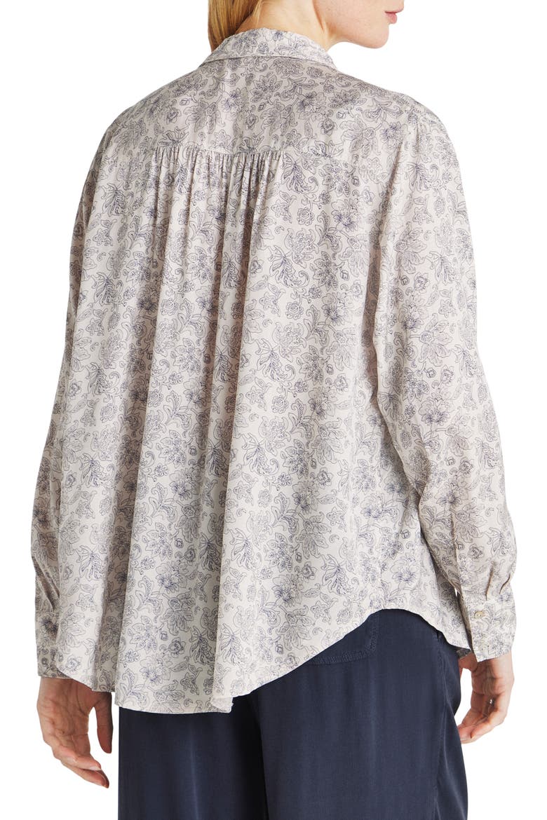Mackenzie Paisley Print Blouse, Alternate, color, MOONSTONE FLRL