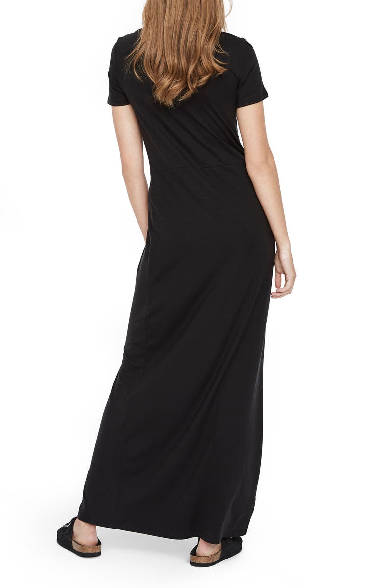 VERO MODA Ava Lulu Short Sleeve Maxi Dress, Alternate, color,