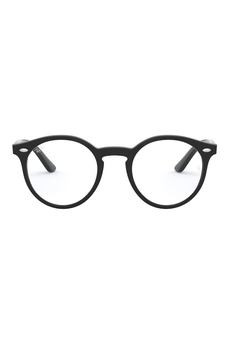 Kids' 44mm Round Optical Glasses, Main, color, BLACK