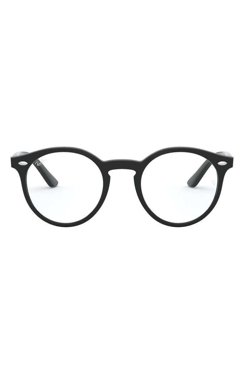 Ray-Ban Kids' 44mm Round Optical Glasses, Main, color, 