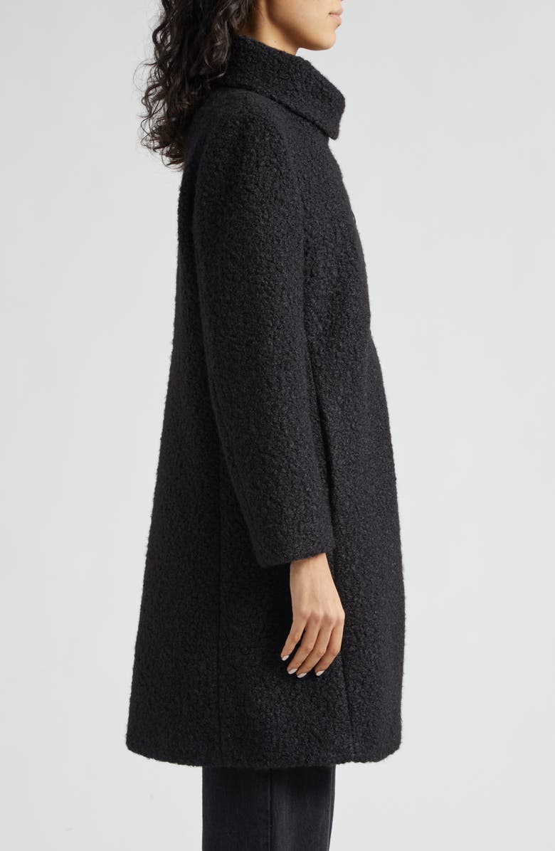 Emporio Armani Asymmetric Bouclé Coat, Alternate, color, 