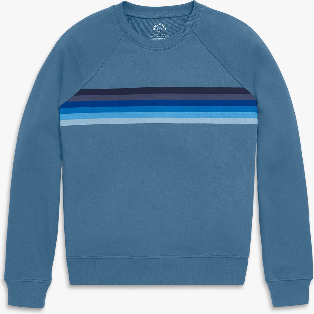 Primary Adult 24/7 Banner Stripe Sweatshirt In Blue
