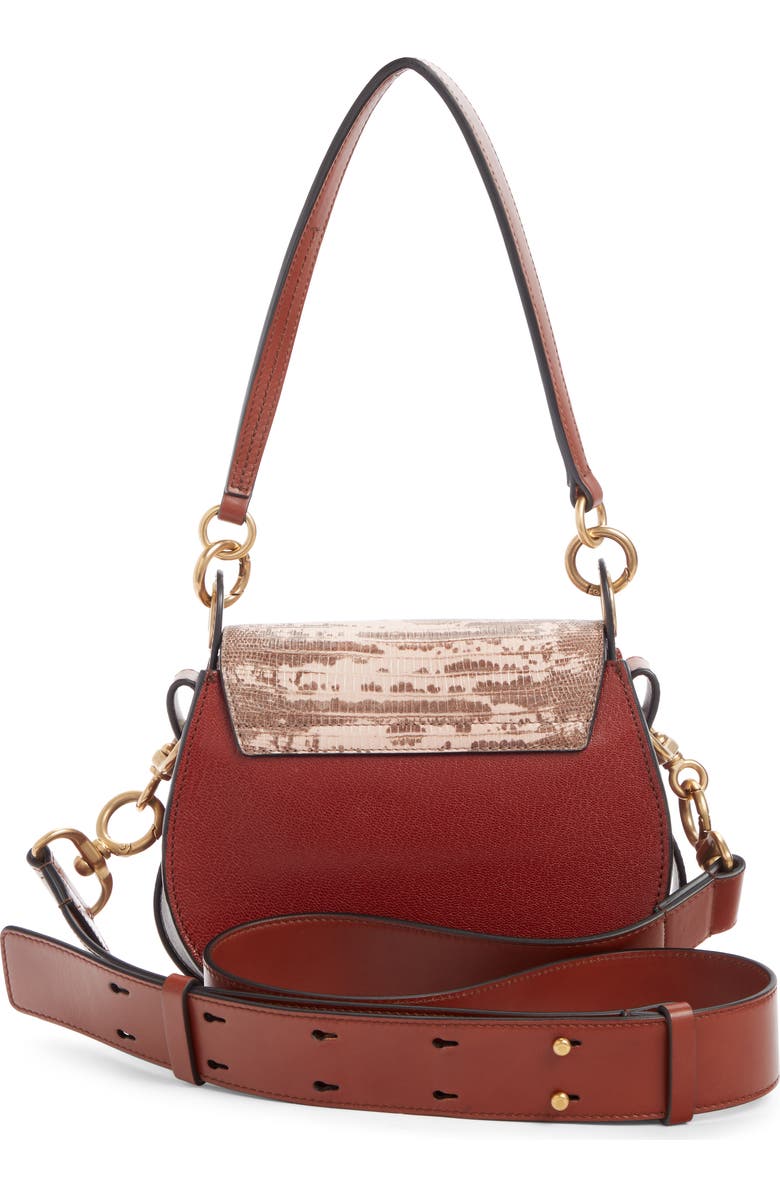 Chloé Small Tess Tricolor Embossed Leather Shoulder Bag, Alternate, color,