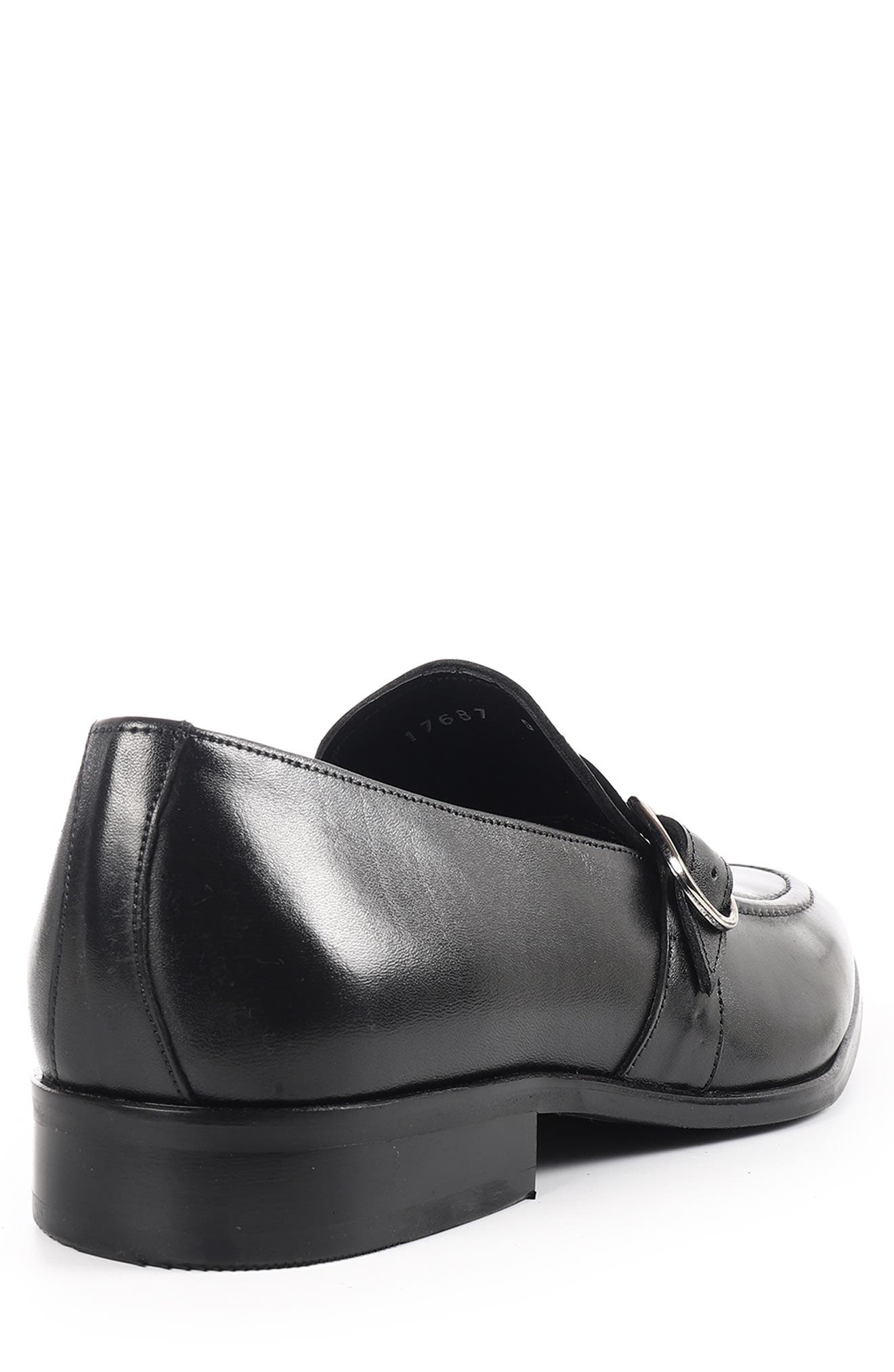VELLAPAIS Ontario Apron Toe Loafer, Alternate, color, Black
