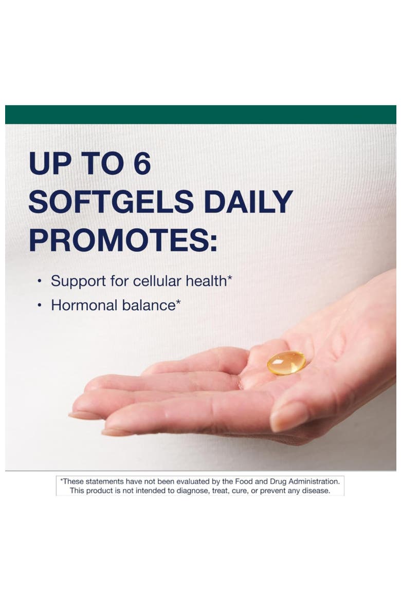 Evening Primrose Oil Omega-6 Supplement 90 Softgels, Alternate, color, None