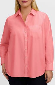 Foxcroft Boyfriend Non-Iron Cotton Blouse