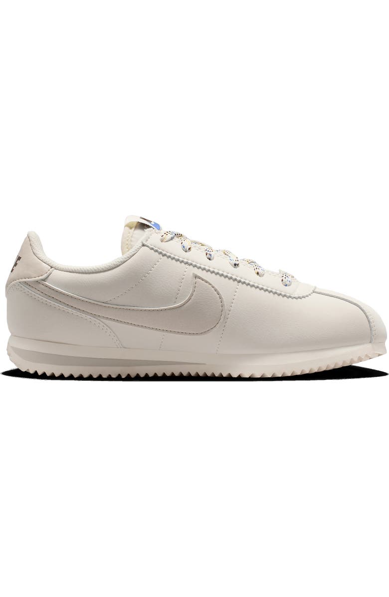 Nike Kids' Cortez Sneaker, Alternate, color, Soft Pearl/ Blue/ Burgundy