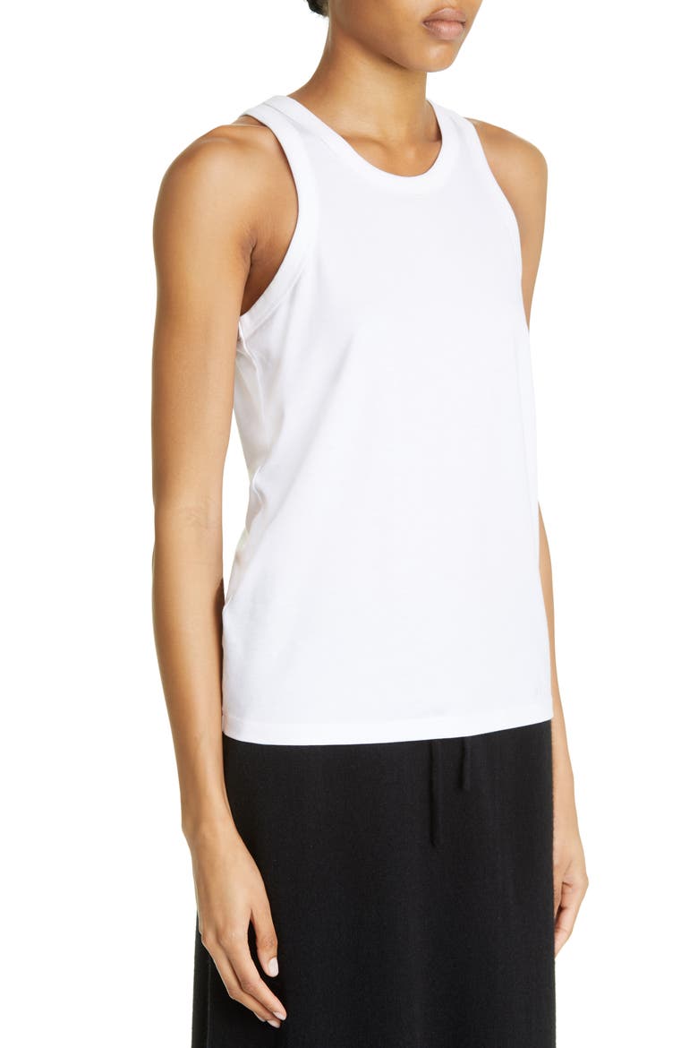 Poso Supima® Cotton Tank, Alternate, color, WHITE
