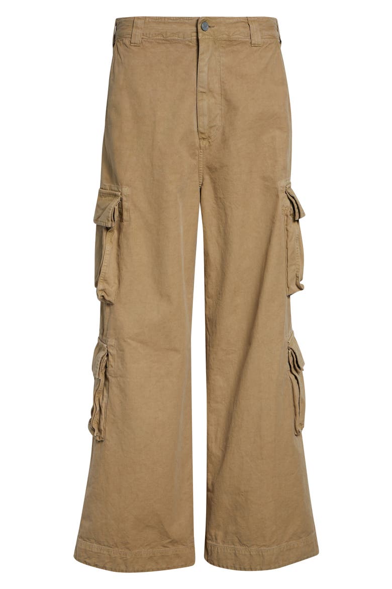 Gender Inclusive Cotton Canvas Cargo Pants, Alternate, color, BEIGE