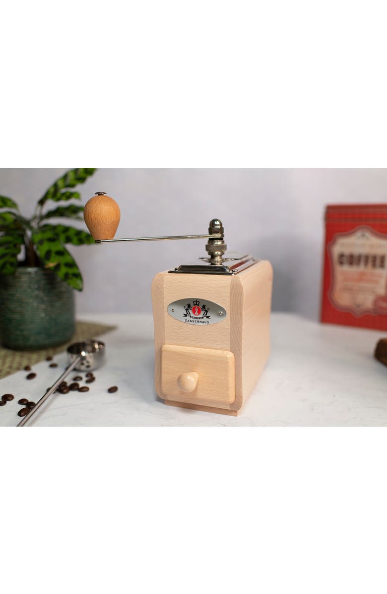 ZASSENHAUS Santiago Manual Hand Crank Coffee Mill, Alternate, color, Brown