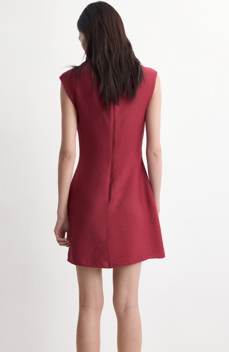 MANGO Asymmetric Minidress, Alternate, color, Maroon