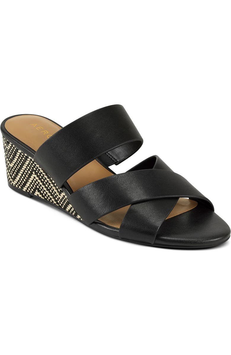 Aerosoles Westfield Leather Wedge Mule - Wide Width Available, Main, color,