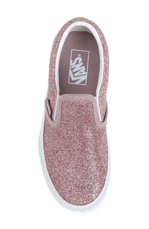 Vans Classic Slip-on Glitter Sneaker In Gold