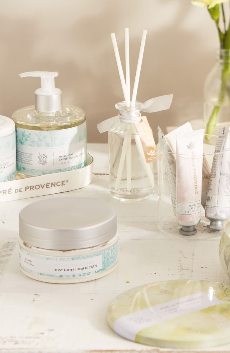 EUROPEAN SOAPS Pre de Provence Heritage 3-Wick Tin Candle, Alternate, color, Light Green