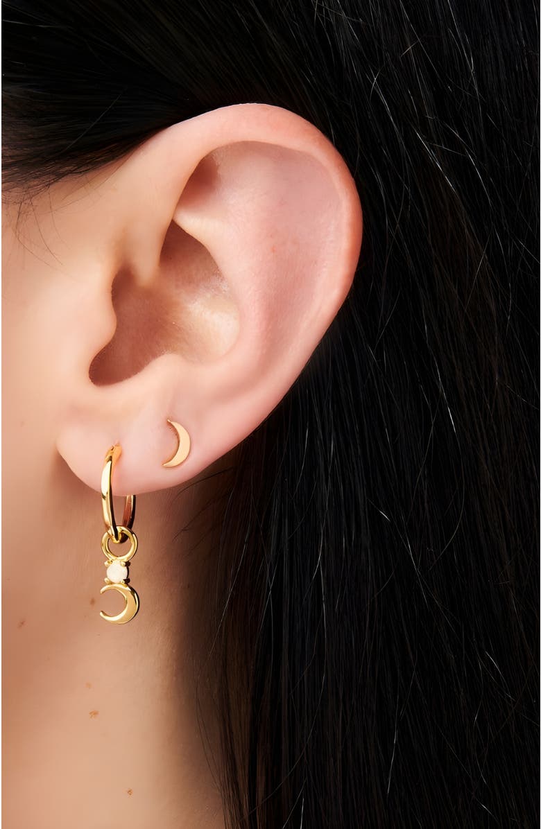 Little Sky Stone Crescent Moon Opal Earrings, Alternate, color,