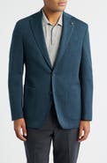 Jack Victor Hartford Teal Mélange Knit Wool Sport Coat