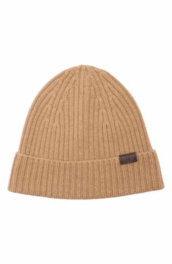Hickey Freeman Merino Wool Rib Knit Beanie