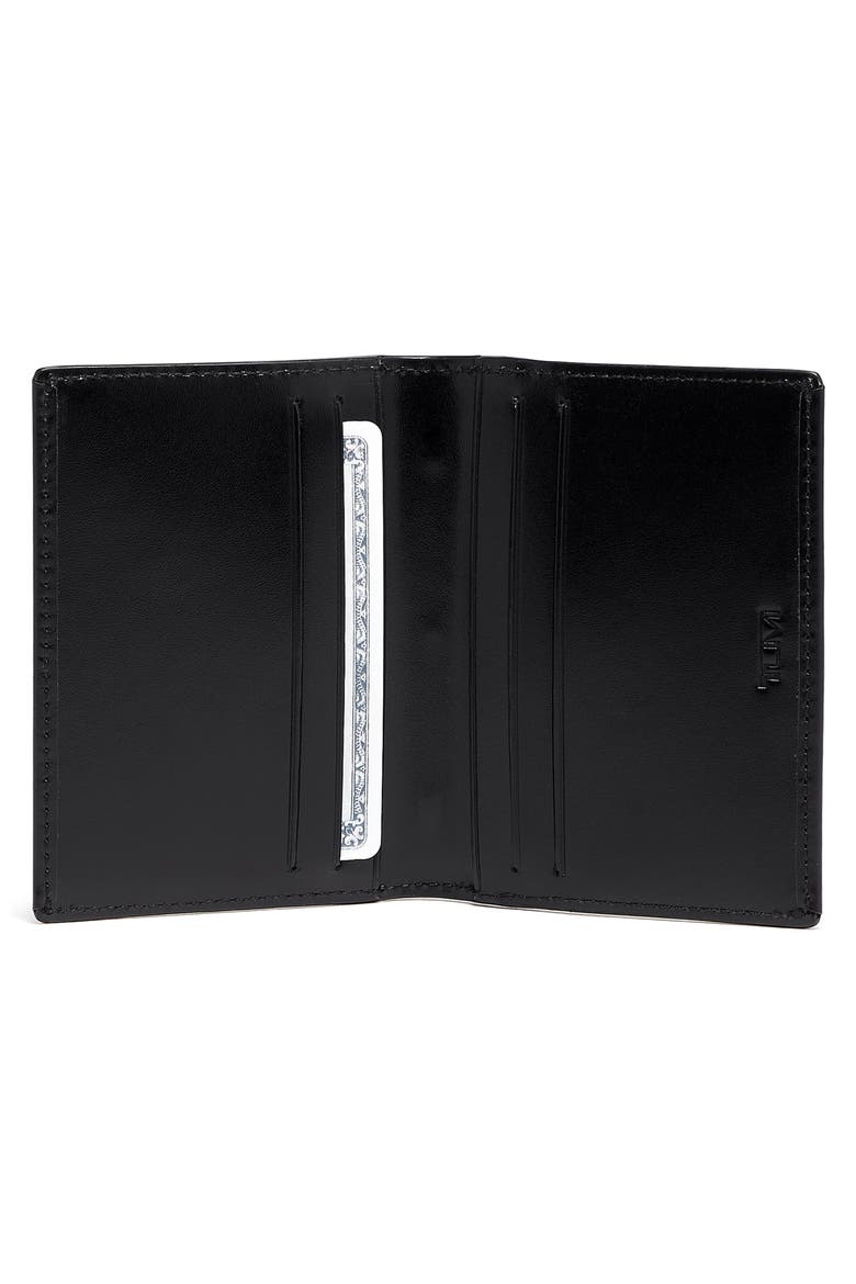 Donington Folding Card Case, Alternate, color, BLACK