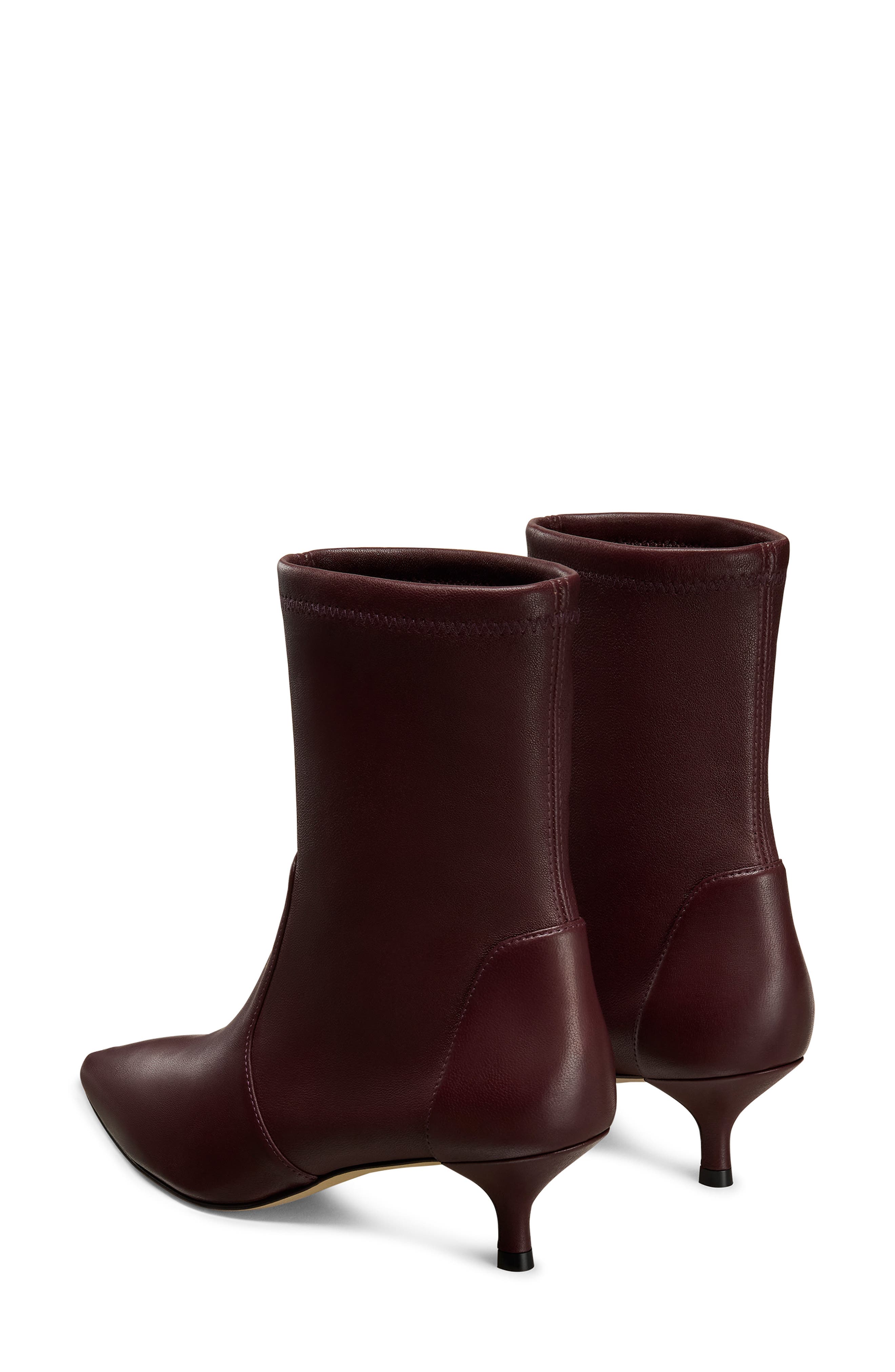Stuart Weitzman Mara 50 Kitten Heel Bootie, Alternate, color, Cordovan